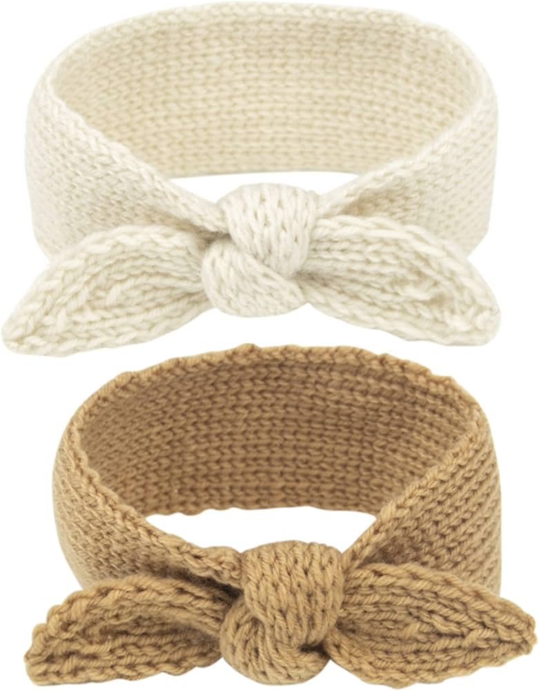 IZUS Turban Headband Baby Girl - Warm Rabbit Knot Hair Band, Knit Head Wrap for Newborn, Toddler and | Amazon (US)