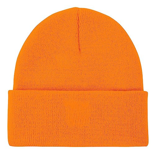 Zando Warm Baby Beanie Toddler Soft Knit Winter Hat - Cute Knit Baby Hats for Boys & Girls - Orange Beanie | Amazon (US)