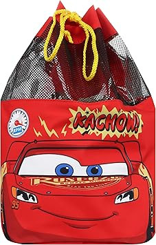 Disney Swim Bag | Cars Boys Swimming Bag | Boys Lightning McQueen Backpack | One Size | Red | Amazon (US)