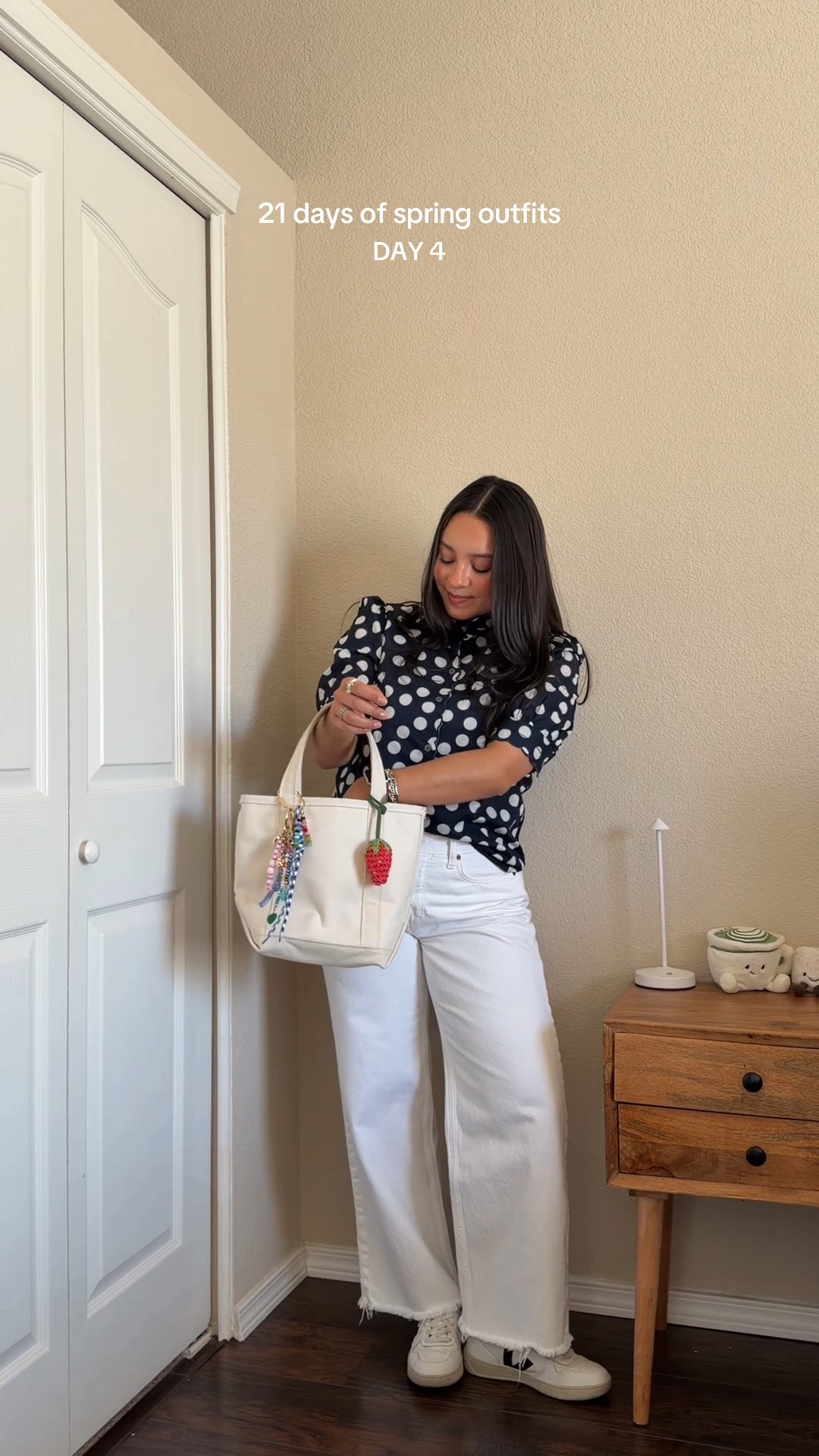 polka dots for days!! — wearing top in size x-small + jeans in size 2/26s in curve lovee

#LTKSeasonal #LTKPetite #LTKootd