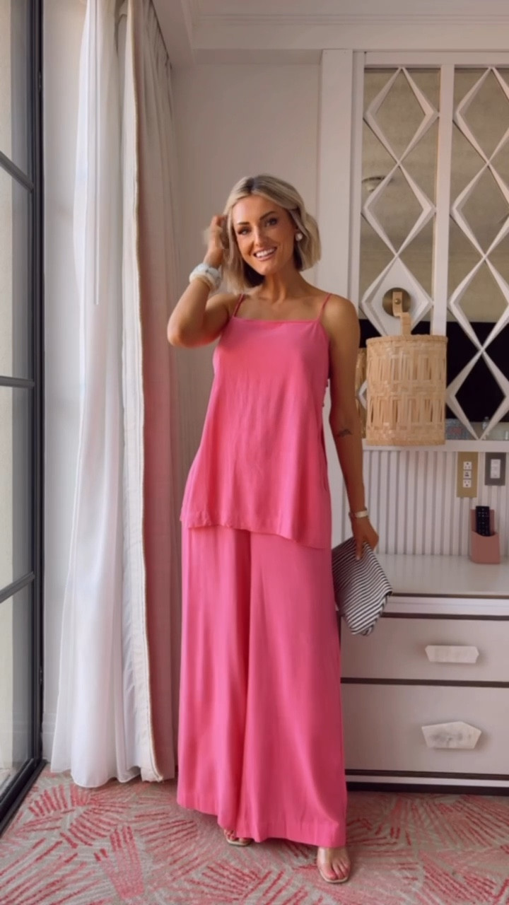 Ok- Amazon really killed it with this pink pant set! I am in love with this shade of pink and the flattering fit! So flowy and breathable. Wearing S

Loverly grey, vacation outfit ideas, resort wear for her, women’s style finds, favorite wardrobe staples women, outfit ideas vacation chic

#LTKSeasonal #LTKTravel