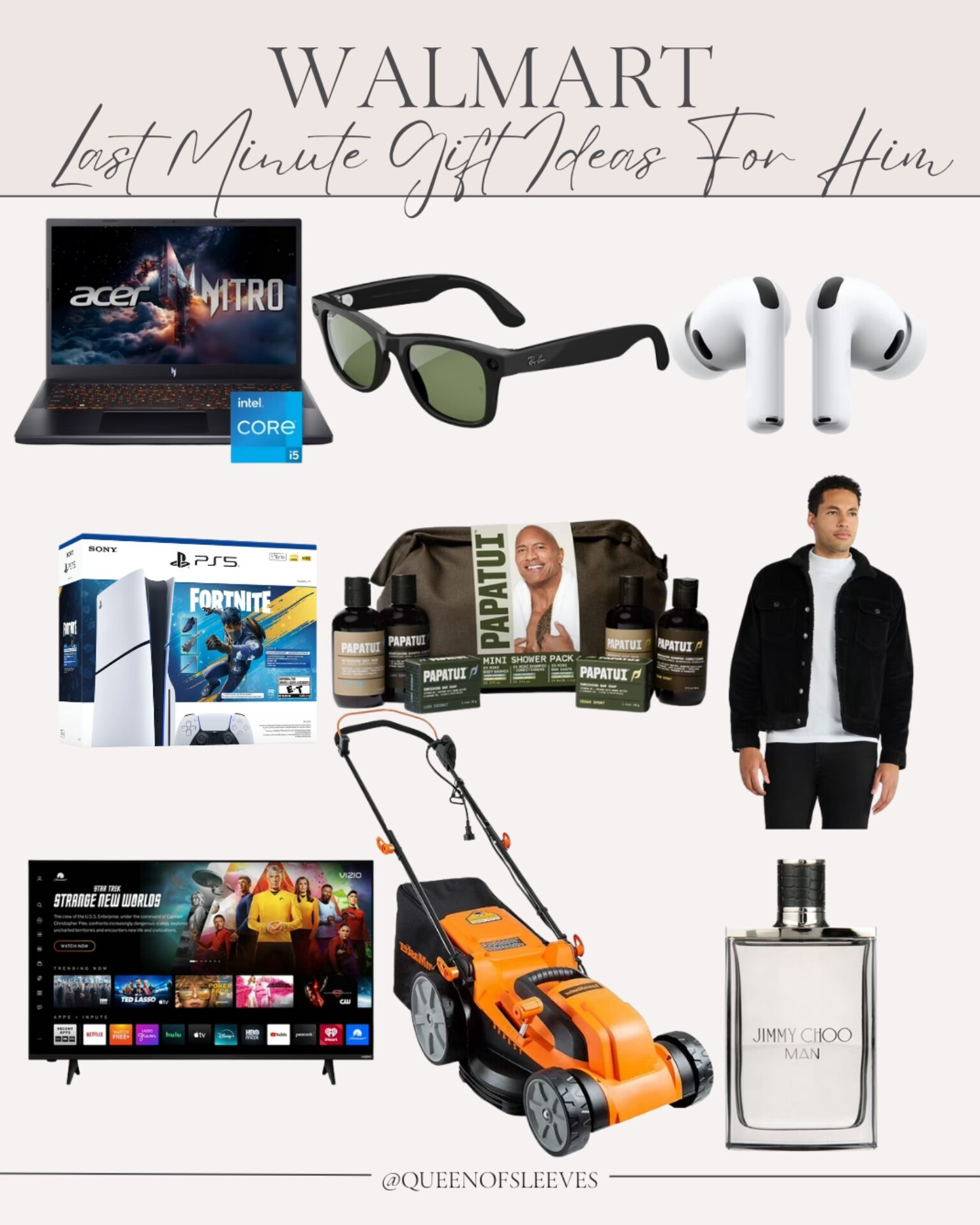 Walmart last-minute gift ideas for him! 🎁 From tech gadgets and gaming essentials to grooming products and style staples, these gifts are affordable and available for quick pickup or delivery. Shop the full guide below!


walmart gift guide / gifts for him / last minute gifts / men's gifts / gaming gifts / PS5 console / acer laptop / ray ban sunglasses / apple airpods / papatui grooming / men's cologne / jimmy choo / black denim jacket / smart tv / lawn mower / tech gifts / gaming console / men's fashion / grooming set / affordable gifts / holiday shopping / christmas gifts for men / budget friendly / walmart finds / gifts for husband / gifts for boyfriend / dad gifts / brother gifts

#LTKGiftGuide #LTKHoliday #LTKSeasonal