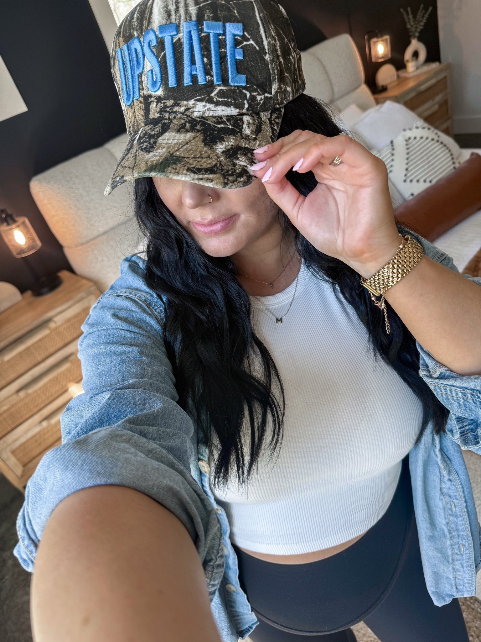 Tank Top — xs
Bralette — medium
Denim Top — medium (washed blue)
Leggings — small



#LTKSaleAlert #LTKootd #LTKBump