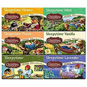 Celestial Seasonings Herbal Tea Sleepytime Variety Pack, Honey, Peach, Mint, Vanilla, Sleepytime,... | Amazon (US)