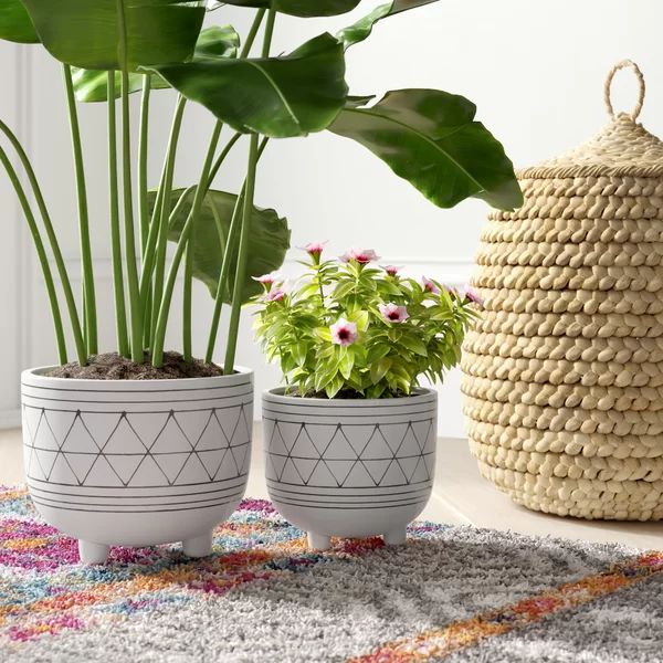 Laclede 2 - Piece Ceramic Pot Planter Set | Wayfair North America