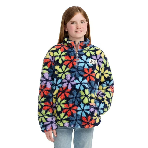 Hurley Girls Sherpa Quarter Zip Pullover | Sam's Club