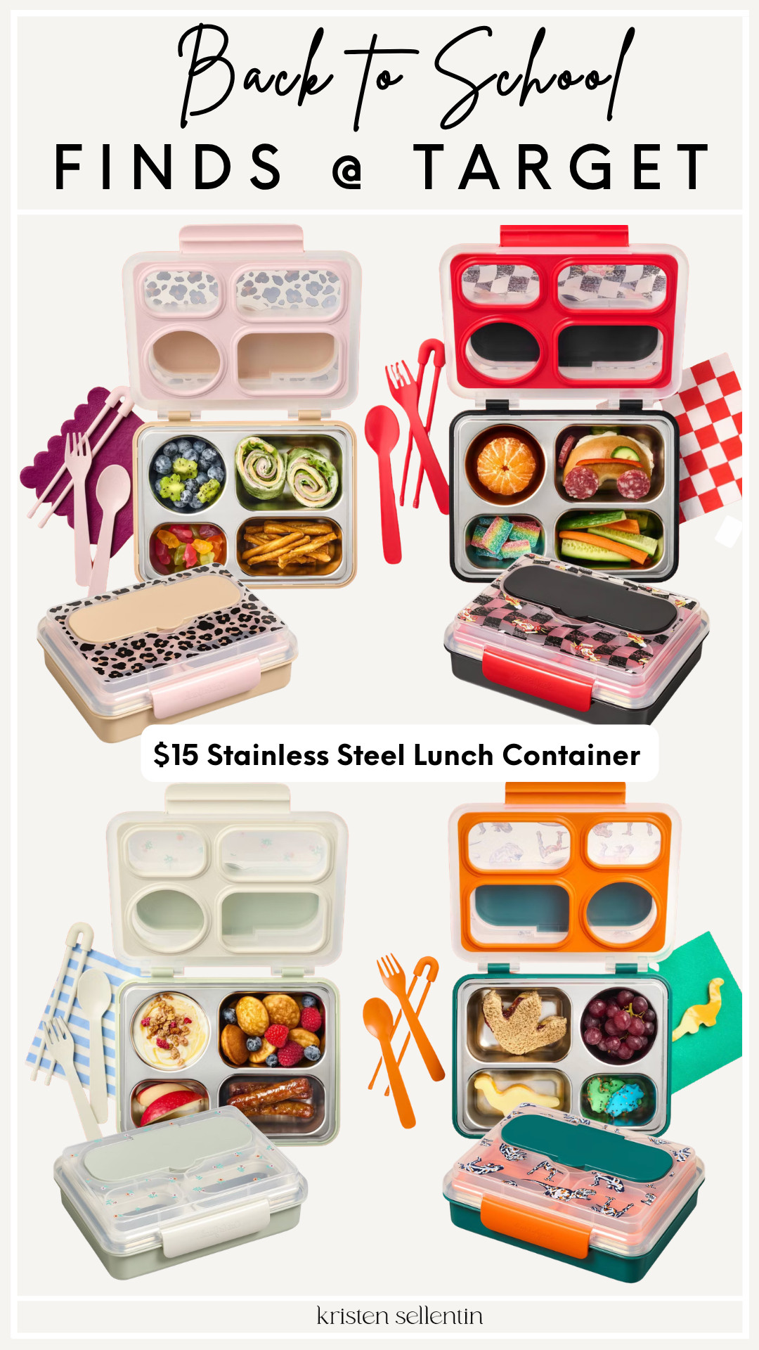 $15 stainless steel lunch containers @ Target!

#LTKmomlife #LTKSeasonal #LTKKids