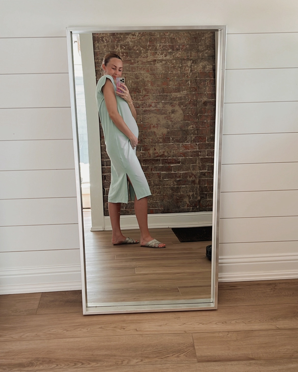 Such a cute target find! A super easy, comfy, lightweight t-shirt dress- perfect for summer with or without a bump! Looks like the blue is sold out online but you can still get it in store! I got an XS for a more fitted look!🐚✨

#LTKFindsUnder50 #LTKSeasonal #LTKBump