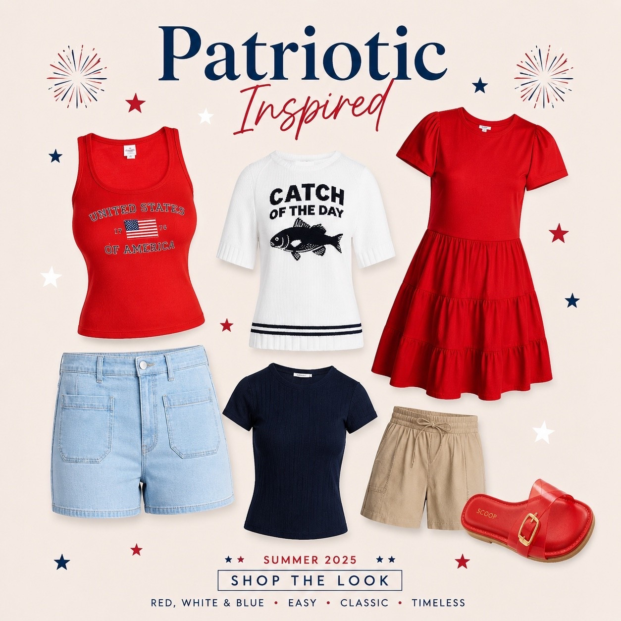 Patriotic Inspired outfits for
 Walmart! 
Memorial Day looks 
Women’s Memorial Day outfits 
Patriotic outfits 
Red white and blue outfit

#LTKSeasonal #LTKMidsize #LTKootd