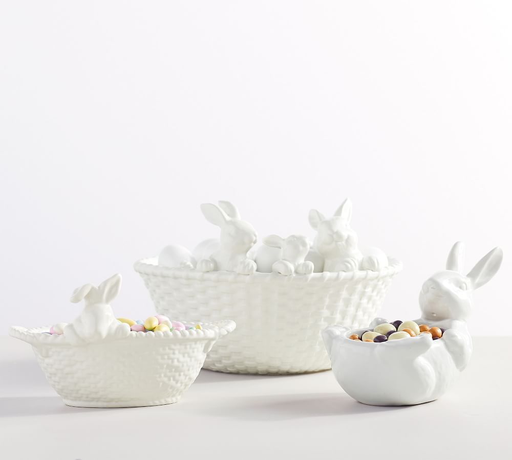 Bunny Basket Serveware Collection | Pottery Barn (US)