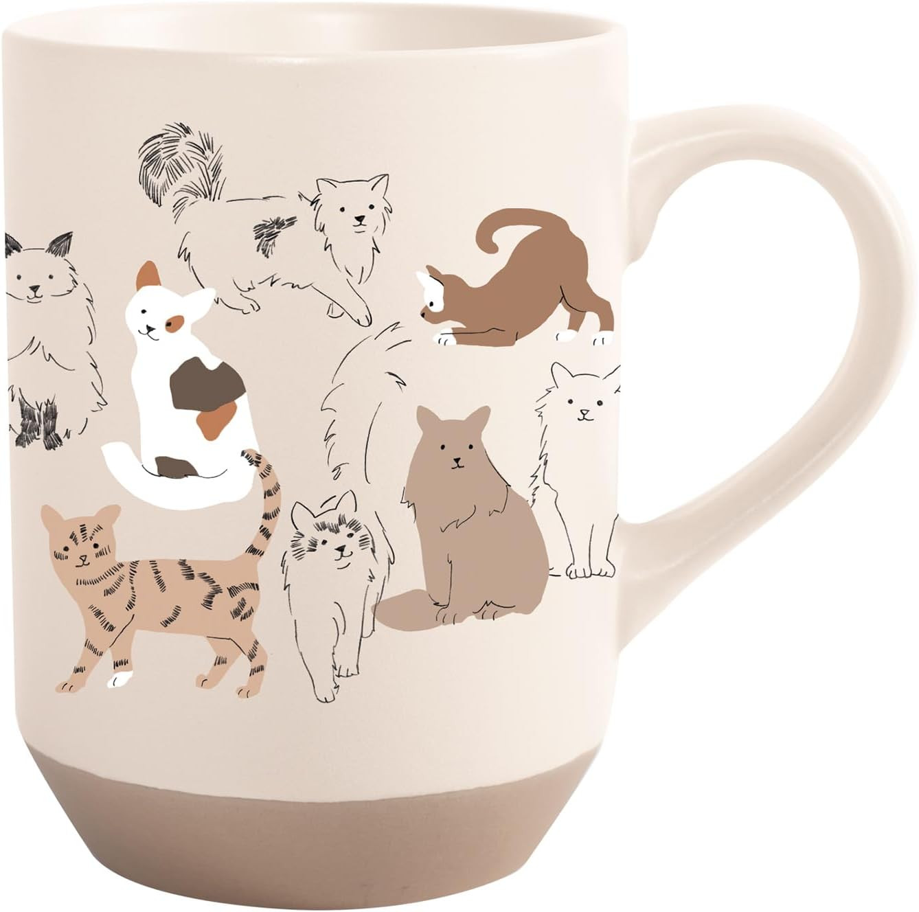 Fringe Studio "PENCIL CATS" Stoneware New York Mug, PetShop Collection (429071) | Amazon (US)