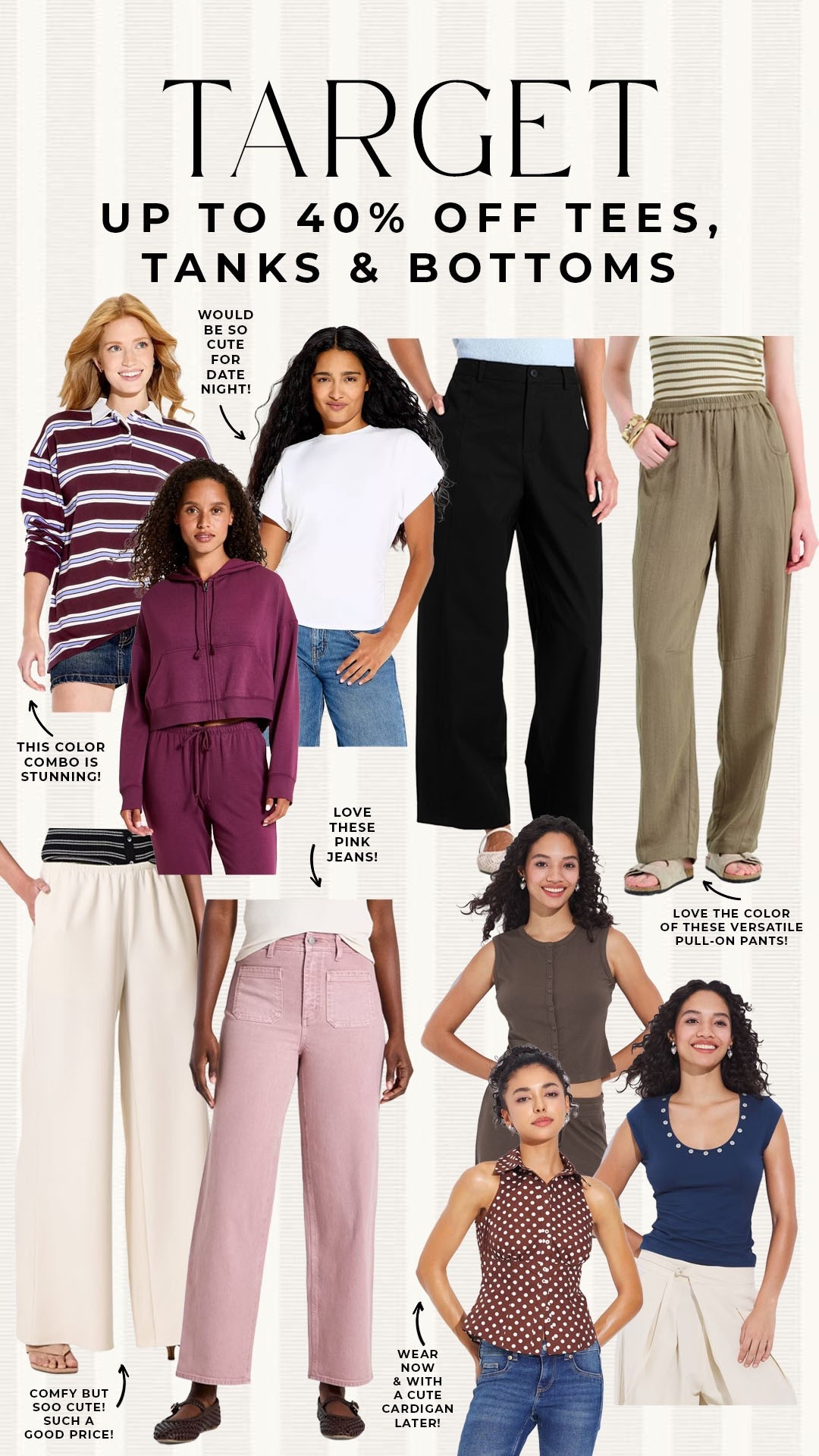 Up to 40% off Target clothing!

#targetdeals

Target deals. Target pre fall style. Target new arrivals. Target denim.

#LTKootd #LTKSeasonal #LTKSaleAlert