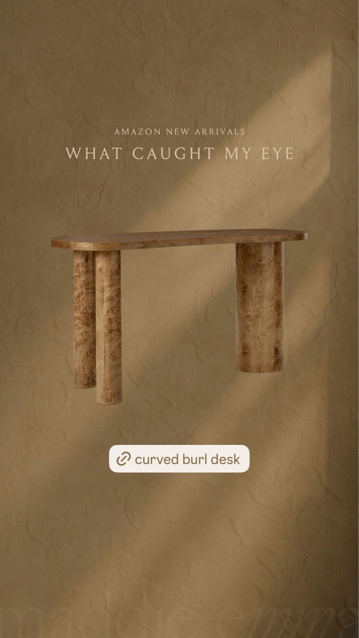 curved burl wood desk on amazon

#LTKHome