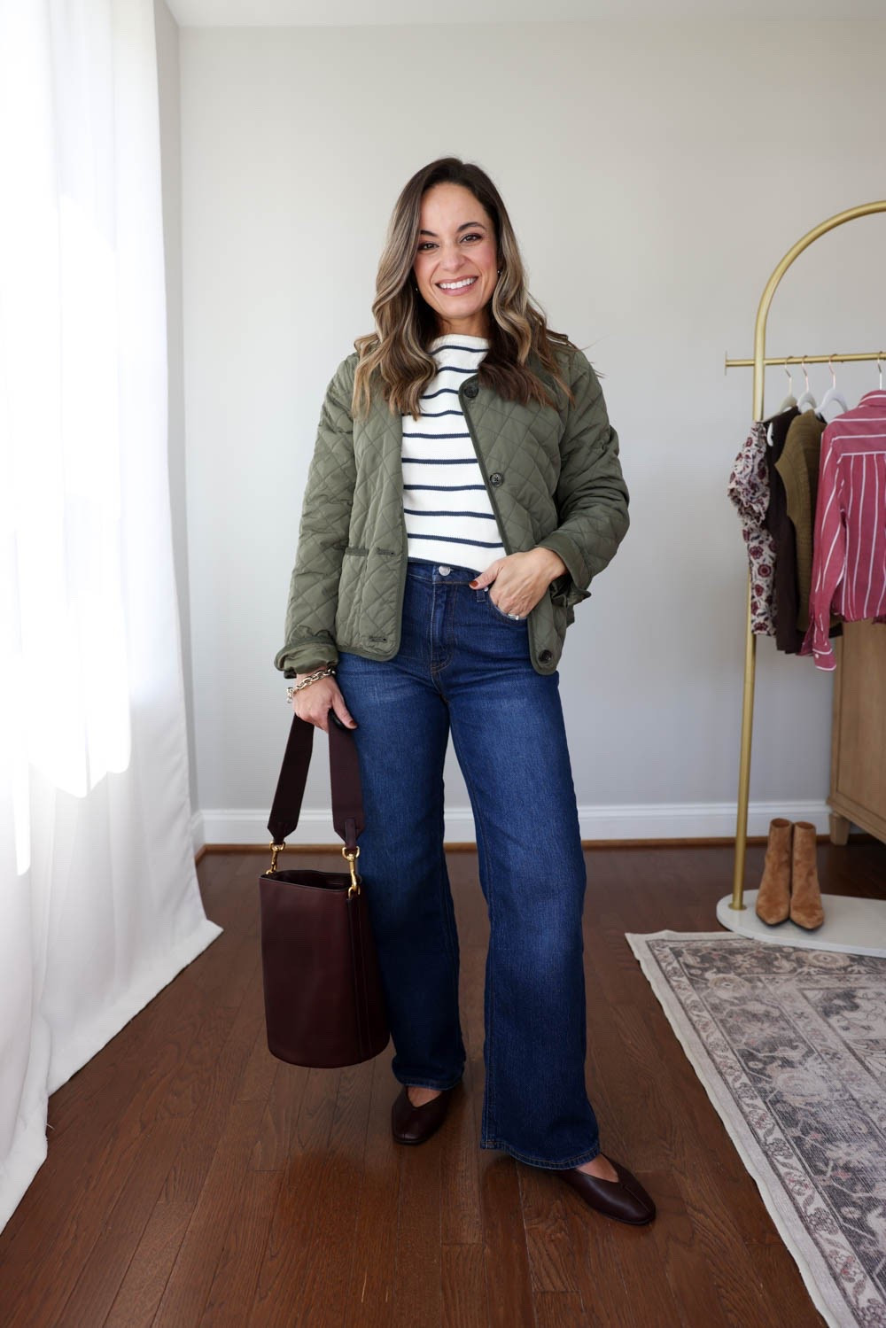 Taking a look back at my most worn wardrobe staples from last year to help you build a good foundation for your wardrobe this year! 

My most worn jeans during the fall and winter last year were the Bella Relaxed Straight Jeans from Quince. They come in inseam options starting at 26” and have a high rise starting at 10” in the smallest sizes. They’re thick, stretch denim and can be worn with flats, low profile sneakers and boots! 

Jeans: 24 short (10” rise, 28” inseam) in stormy blue 
Sweater: xxs
Jacket: petite xxs

#LTKPetite