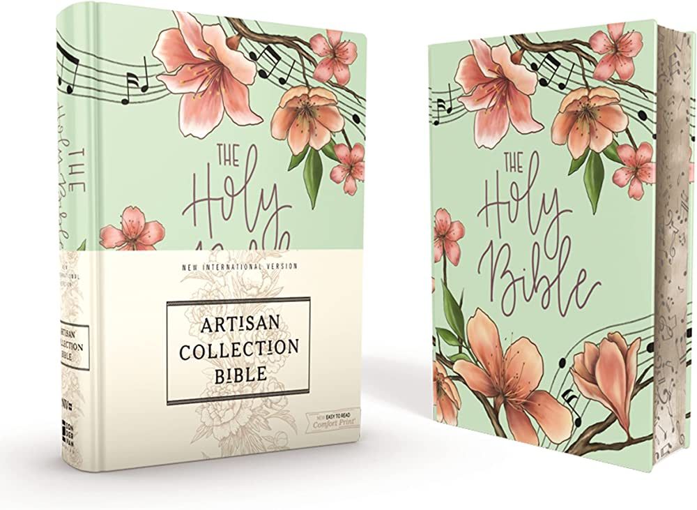 NIV, Artisan Collection Bible, Cloth over Board, Teal Floral, Designed Edges under Gilding, Red L... | Amazon (US)