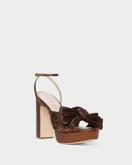 Natalia Mocha Platform Bow Heel | Loeffler Randall