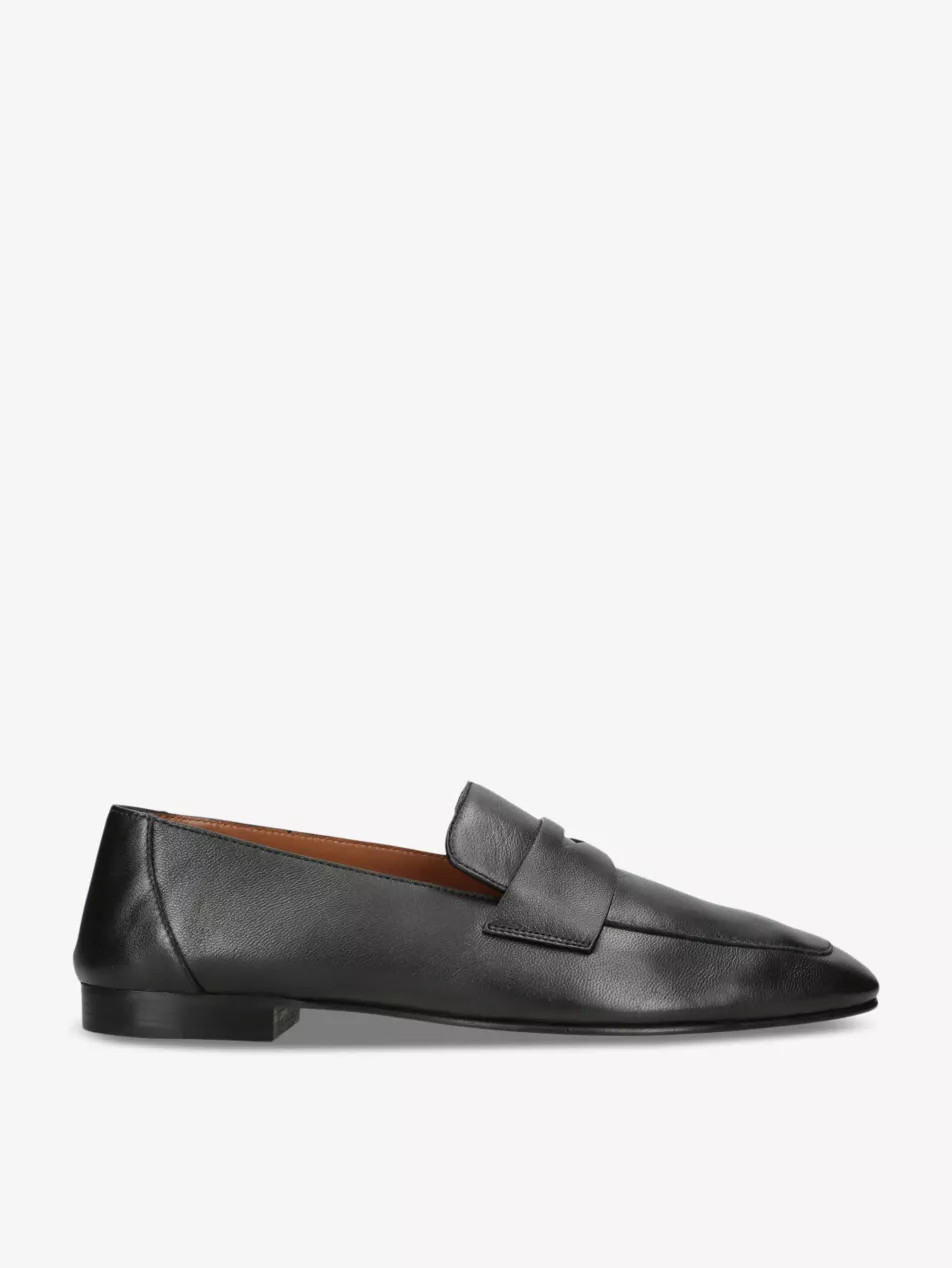 Soft leather penny loafers | Selfridges