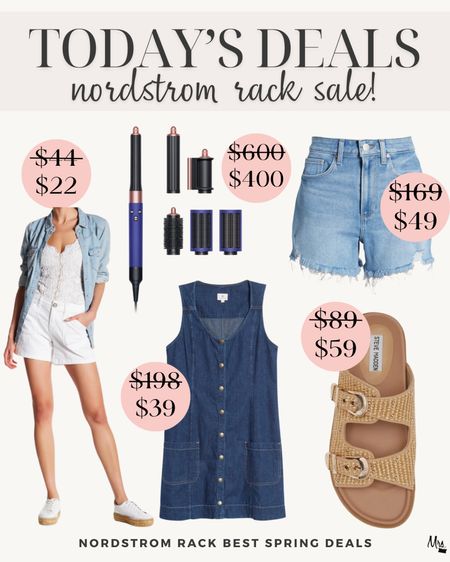 Todays deals. Nordstrom Rack deals. Spring fashion. Shorts. Dyson airwrap. Sandals. 

#LTKfindsunder100 #LTKfindsunder50 #LTKsalealert