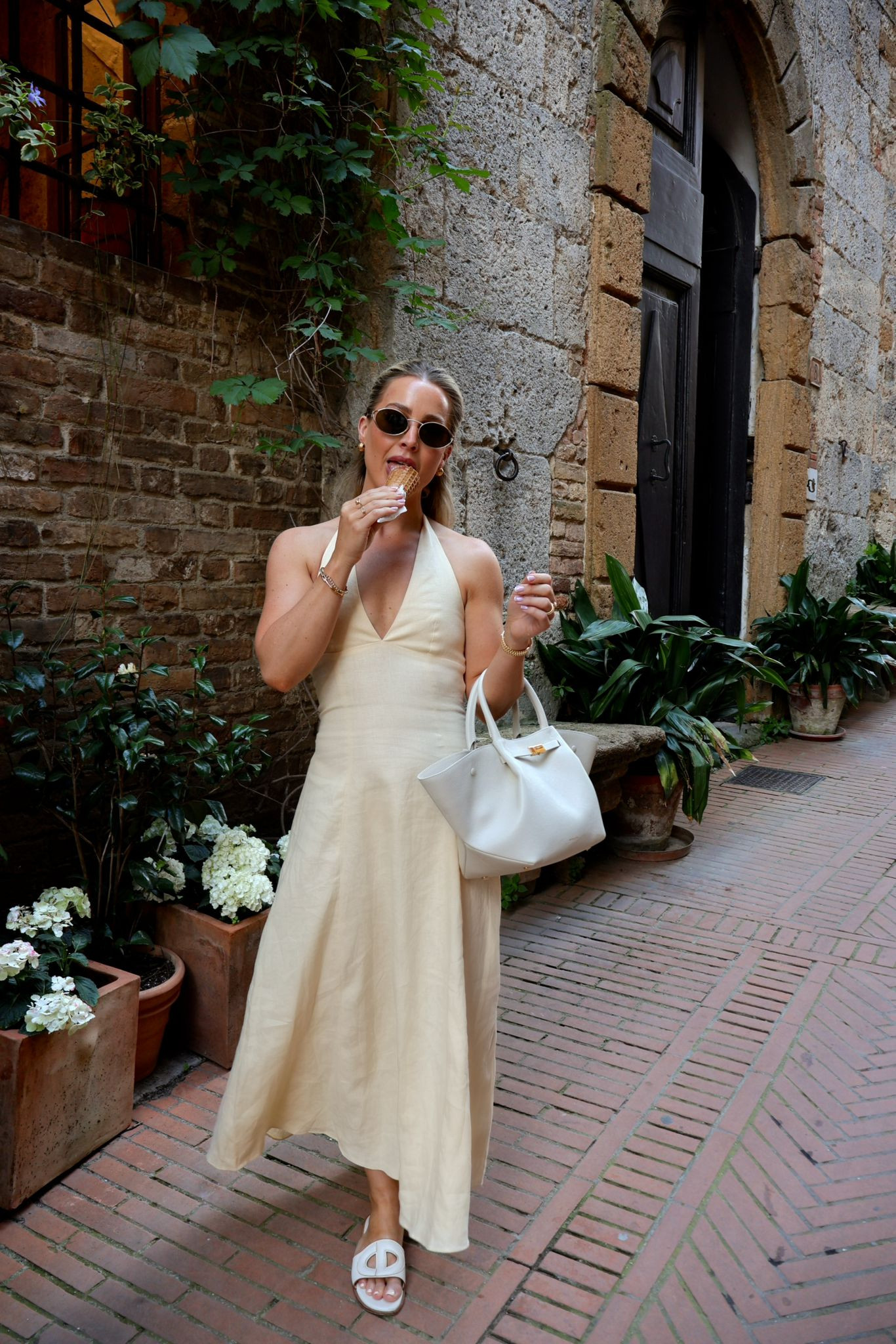 Easy spring/summer outfit ideas, Faithful dress, buttermilk yellow, sundress, summer dress, white accessories, holiday outfit idea  

 #LTKuk #LTKsummer #LTKstyletip