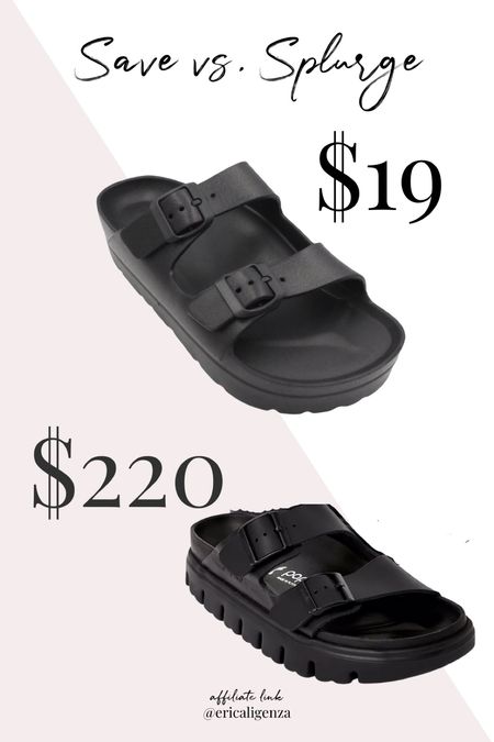 Save vs splurge! Platform Birkenstocks at $220 vs Walmart lookalikes for $19! 🖤

Birkenstock sandals // Birkenstock inspired sandals // platform sandals // buckle sandals // slide sandals 

#LTKshoecrush #LTKFind #LTKunder50