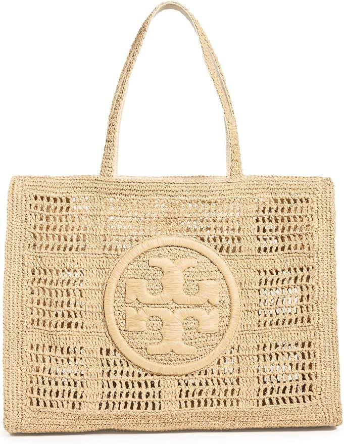 Tory Burch Women's Ella Hand Crocheted Large Tote | Amazon (US)