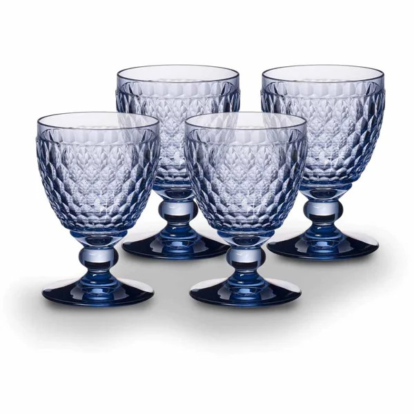 Blue Boston Colored Goblet Set Of 4 (Set of 4) | Wayfair North America