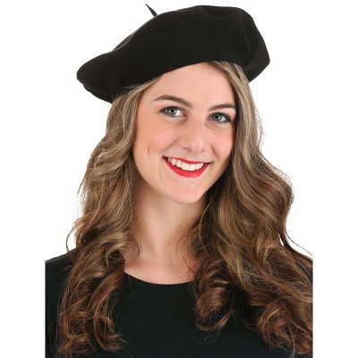 HalloweenCostumes.com One Size Fits Most   Black Beret Accessory, Black | Target
