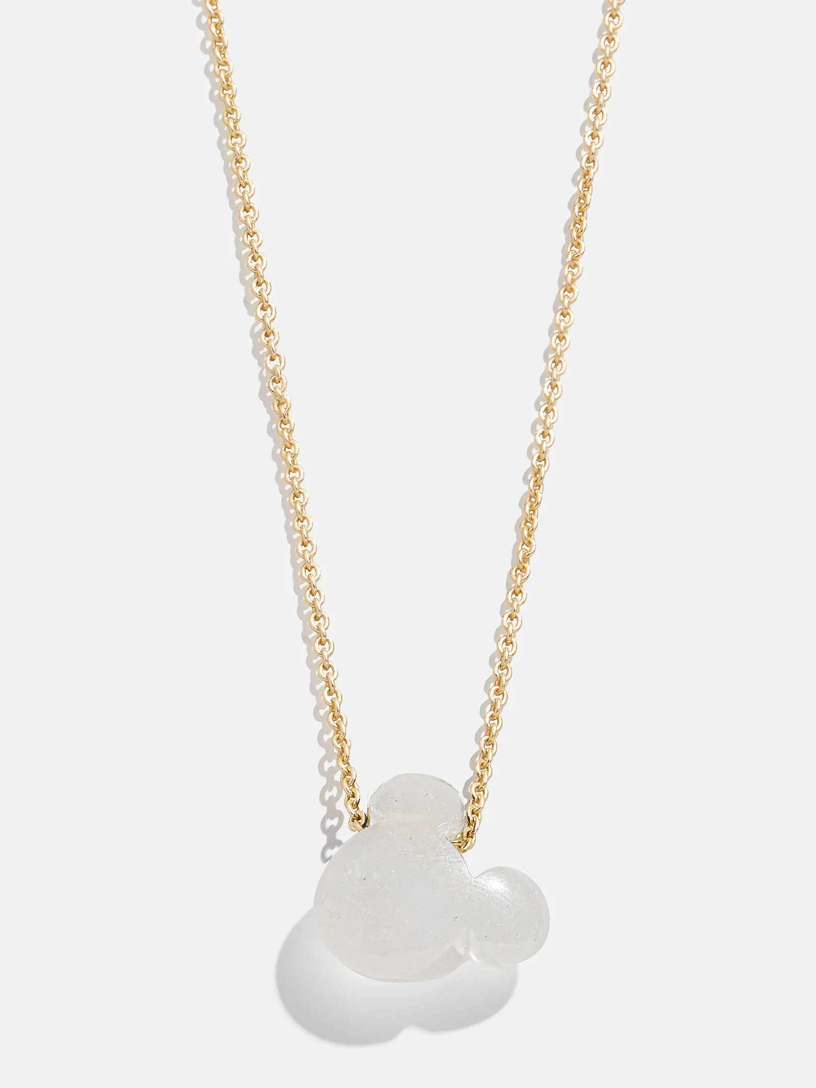 Mickey Mouse Disney Stone Pendant Necklace - White Quartz | BaubleBar