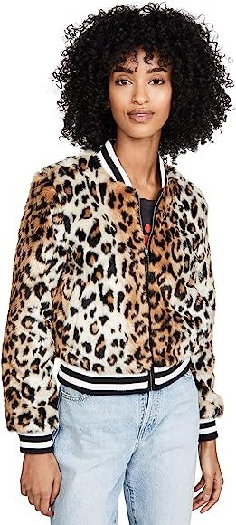 Women's Cat Power Leopard Faux Fur Bomber | Amazon (US)