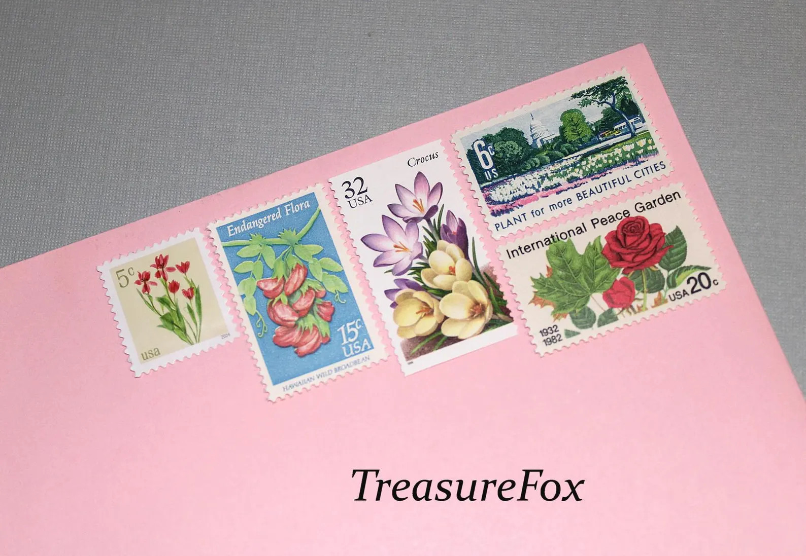 Botanical Beauties .. Unused Vintage Floral Postage Stamps | Mail 10 Letters | 78c Rate | for You... | Etsy (US)