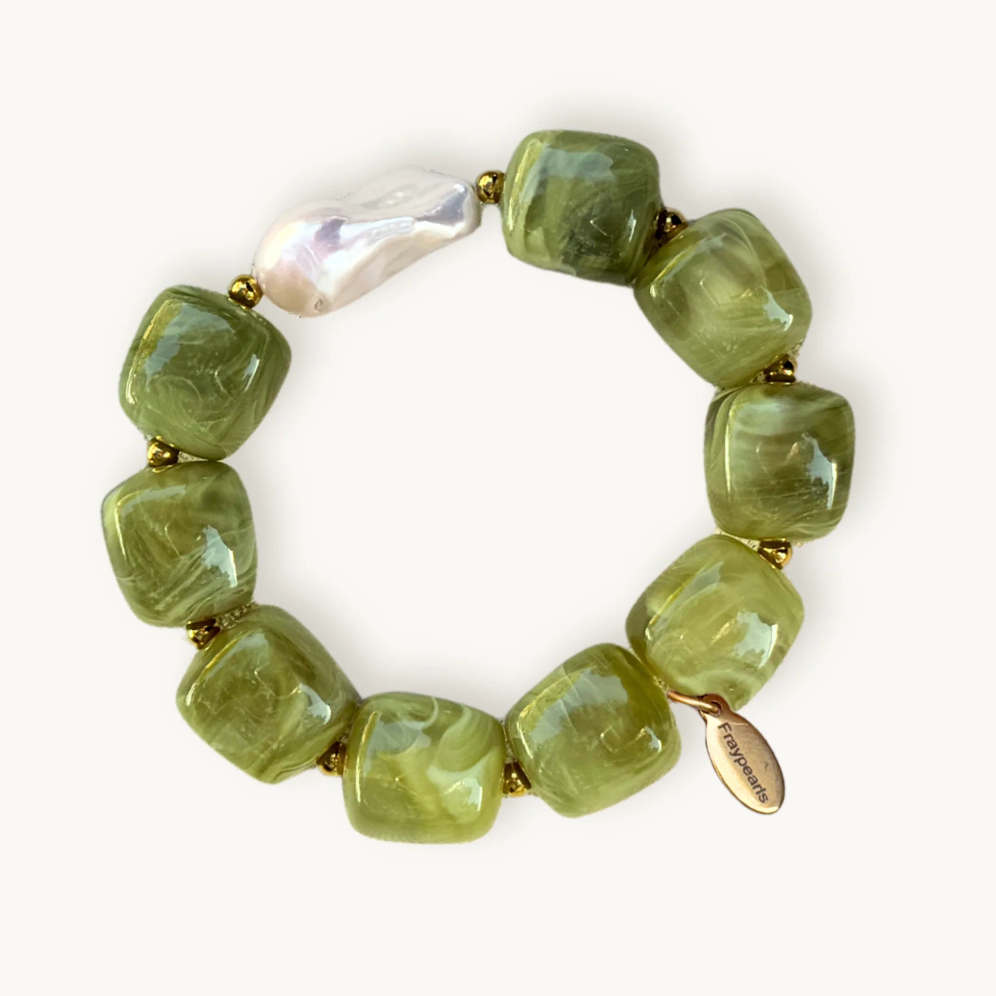 Matcha Bubble Elastic | Fraypearls