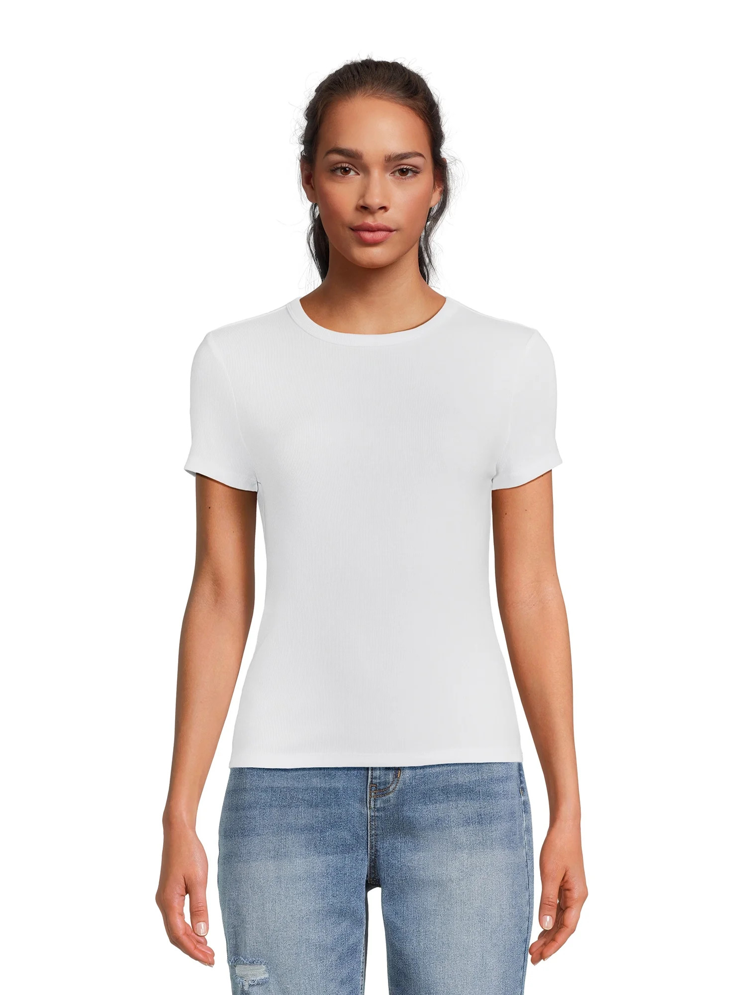No Boundaries Juniors Crewneck Tee, Sizes XS-3XL | Walmart (US)