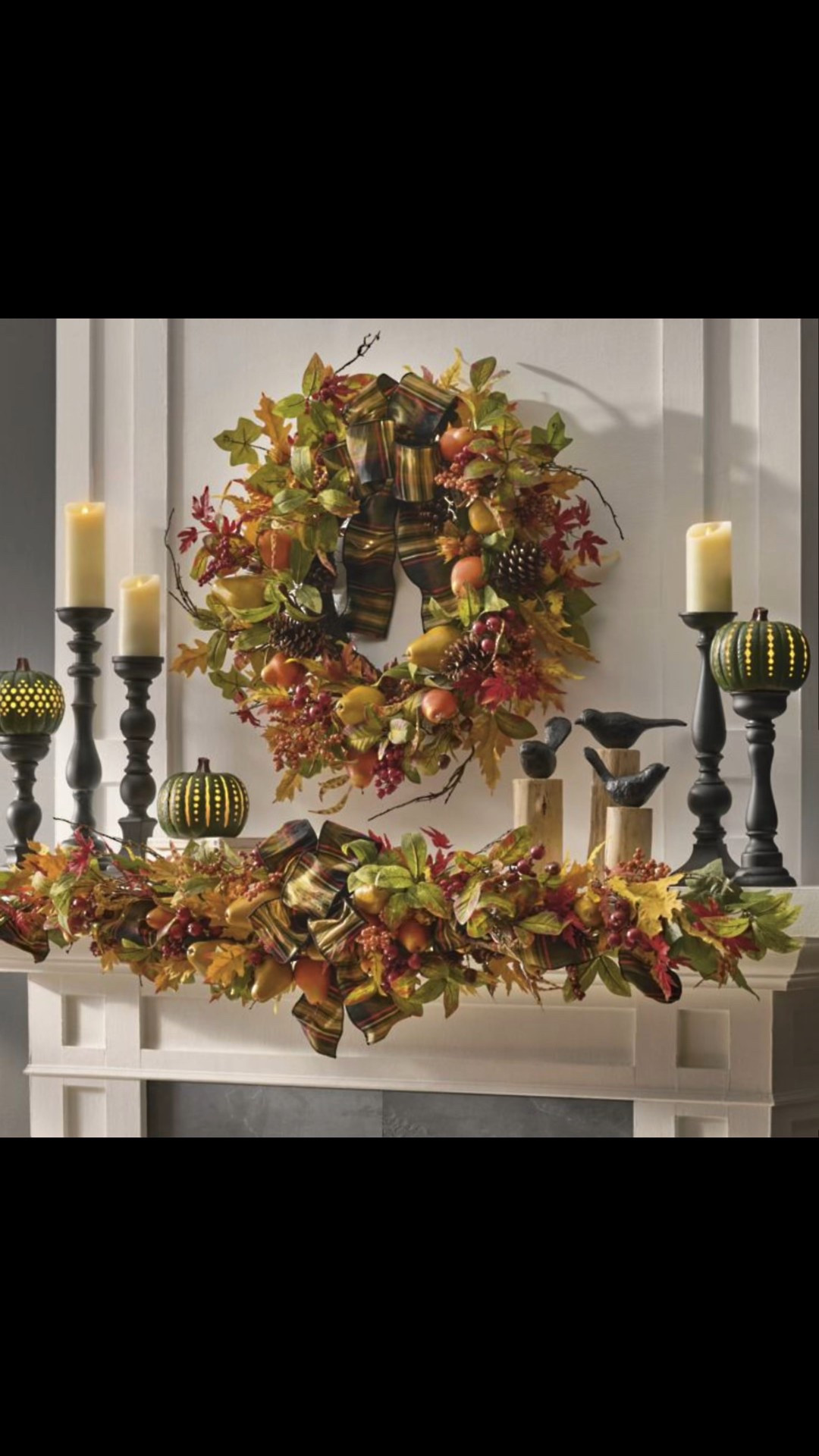Lush and abundant, you'll enjoy the everlasting beauty of this Wreath and Mantel Swag from early fall all the way through Thanksgiving. Bursting with real-as-life autumn leaves, pears, berries, acorns, pinecones, and wire-edged. These pieces add natural charm to any decor.



#LTKSeasonal #LTKHome