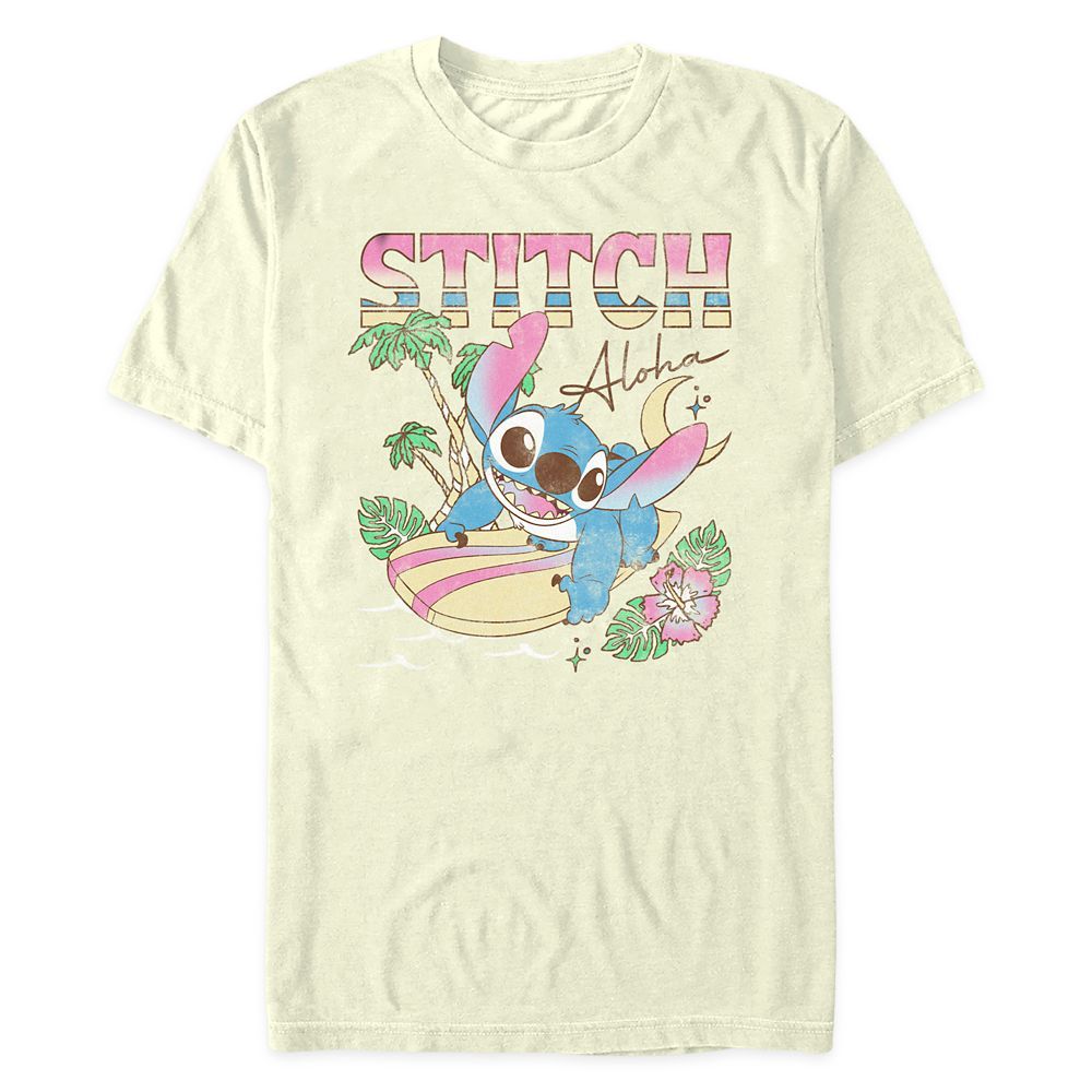 Stitch Aloha T-Shirt for Adults | Disney Store