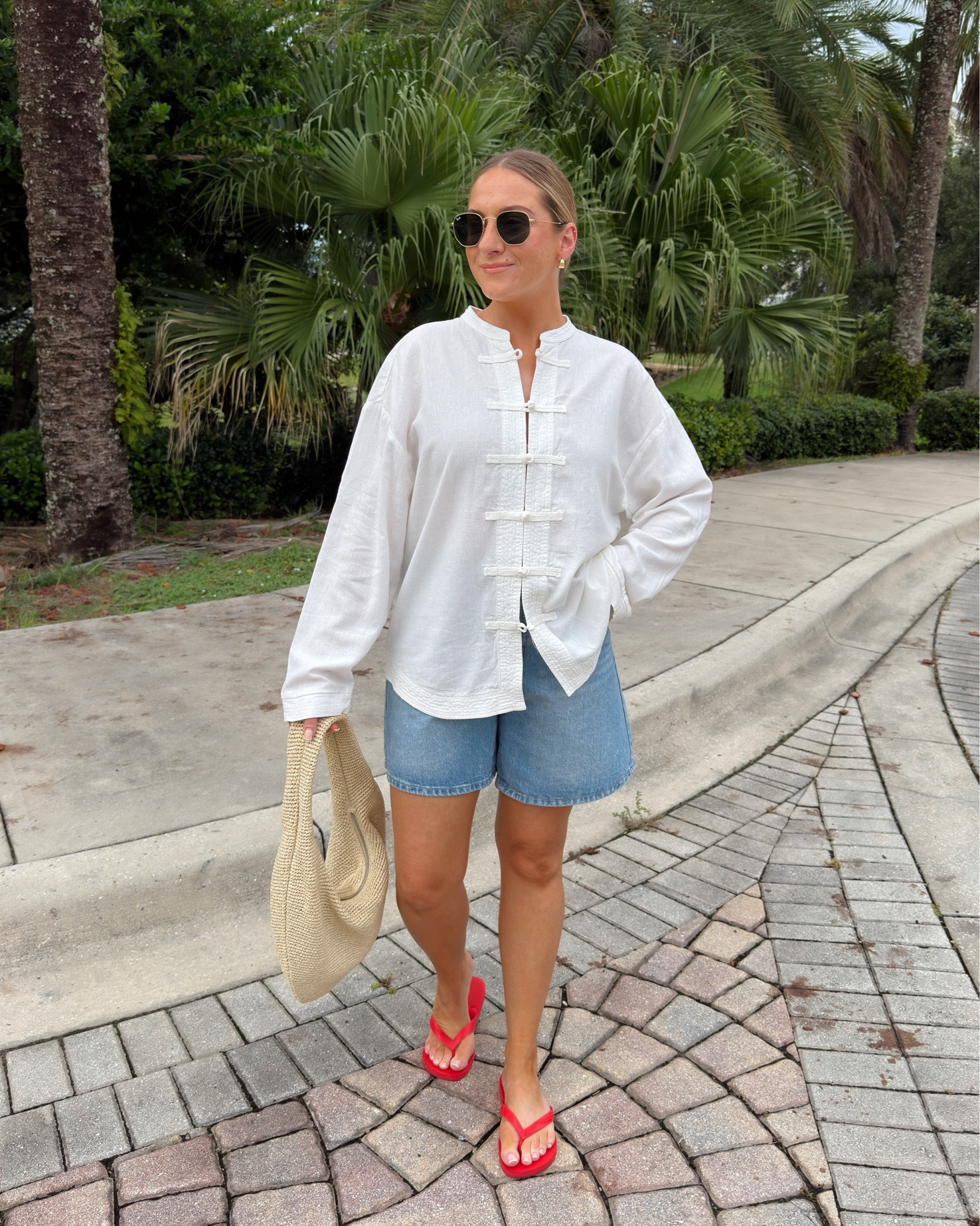 Summer holiday outfit.
Zara linen shirt: small

#LTKsummer #LTKsale #LTKtravel