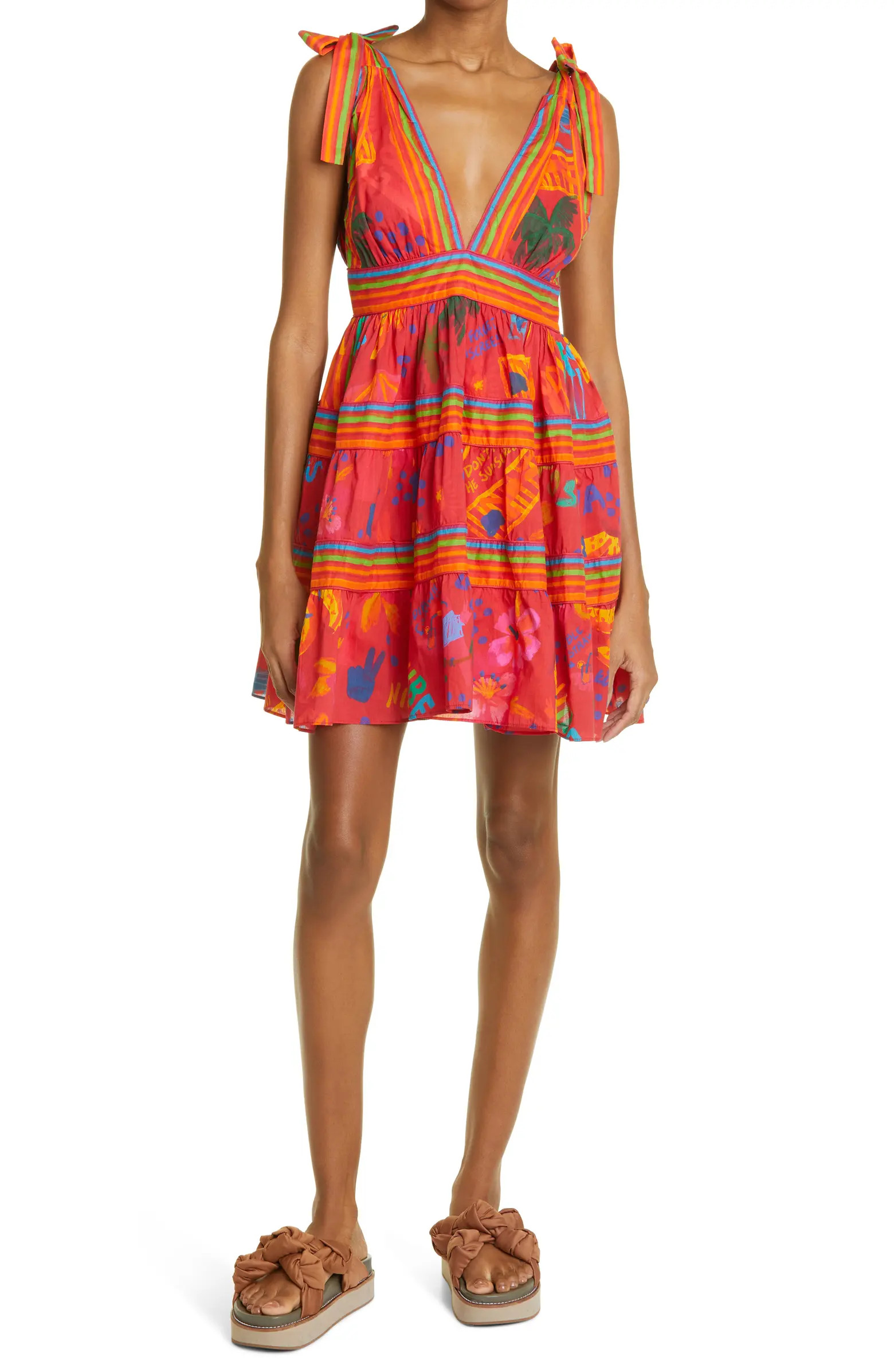 FARM Rio Good Vibes Cotton Minidress | Nordstrom | Nordstrom