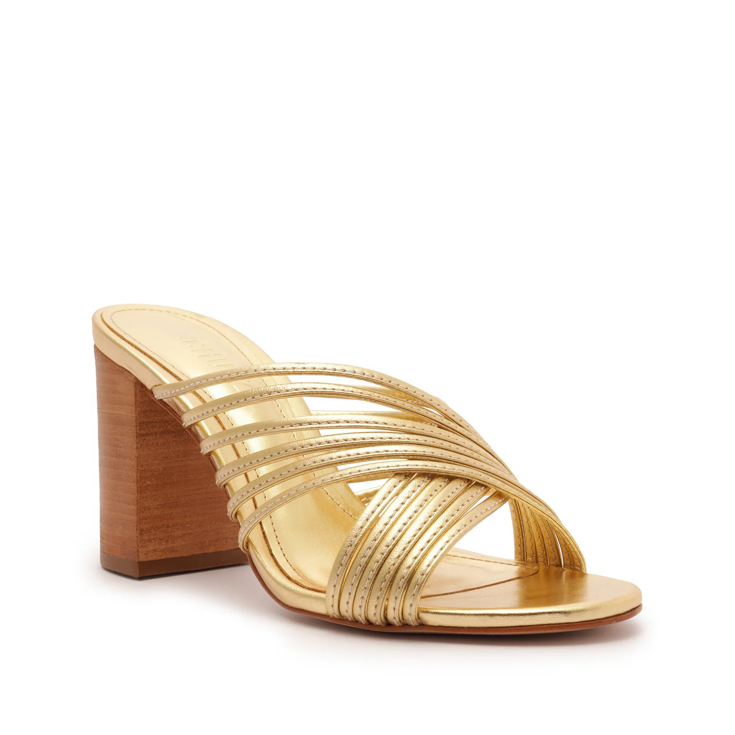 Evangeline Metallic Leather Sandal | Schutz Shoes (US)