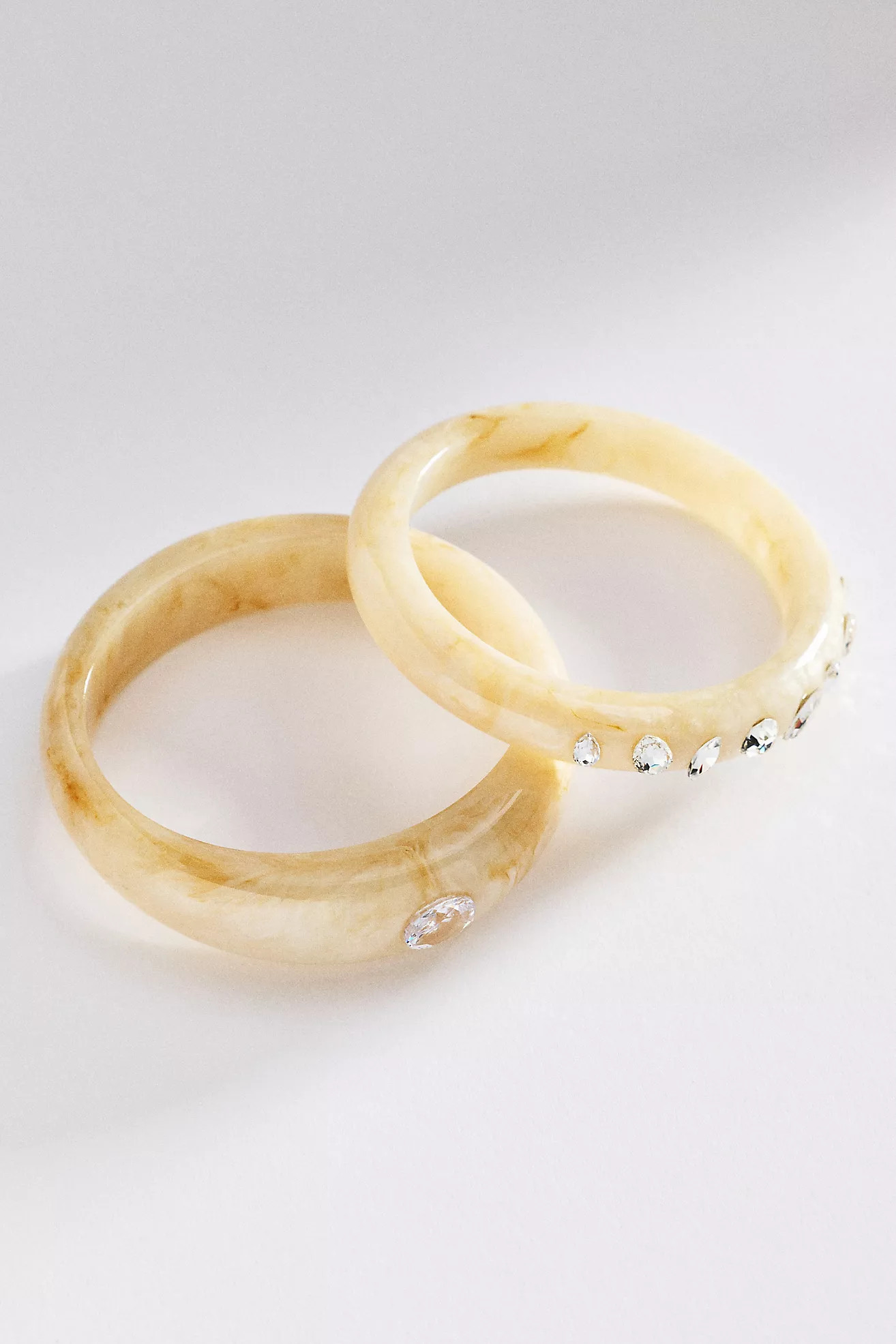 Tortoise Encrusted Bangles, Set of 2 | Anthropologie (US)