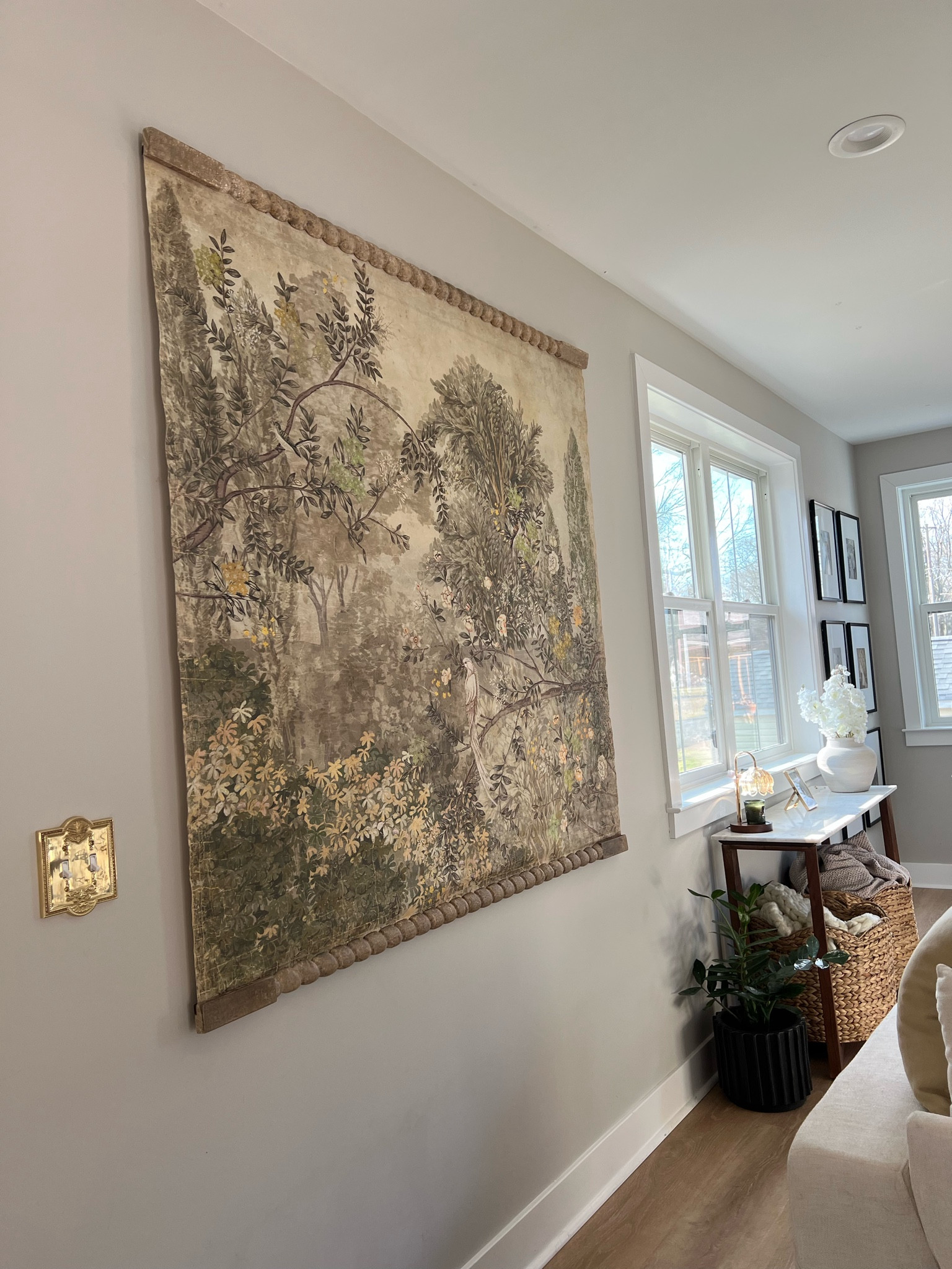 Beautiful tapestry for entry way #ltkhome #anthropologie #anthrohome 