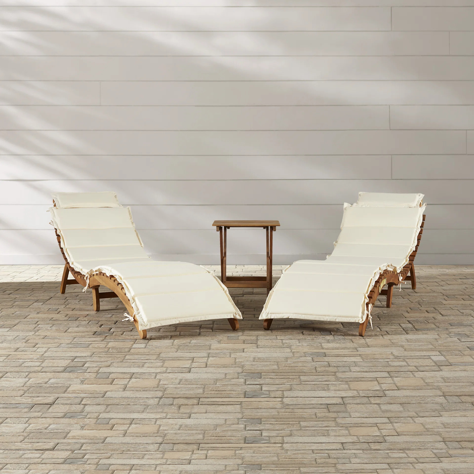 Alois Chaise Lounge Set with Cushion and Table | Wayfair North America