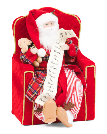 MARTHA STEWART
Pajama Santa Sitting In Armchair
$69.99 Compare At $88 
help | TJ Maxx