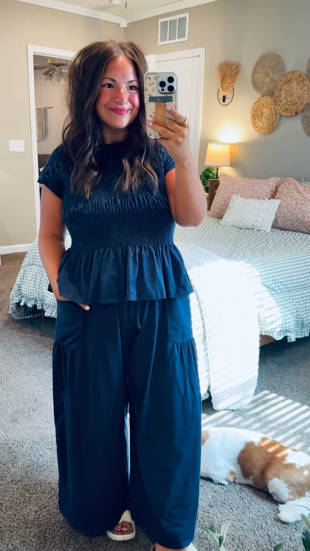 Amazon comfort at its best! ✨ This two-piece set is soft, flattering, and one of those outfits you'll reach for again and again.

sandals: sold out, but linking similar options below!
set: fits oversized // wearing a large 

 #LTKootd #LTKMidsize #LTKWorkwear