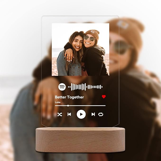 Personalized Acrylic Song with Photo Custom Acrylic Album Cover Gifts for Music Lover Friends Sis... | Amazon (US)