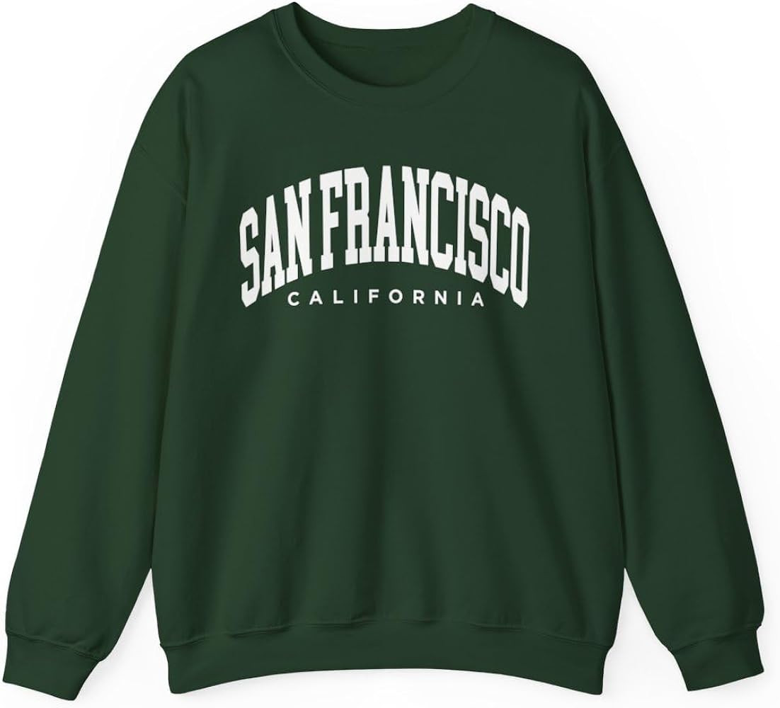San Francisco California Adult Unisex Crewneck Sweatshirt | Amazon (US)