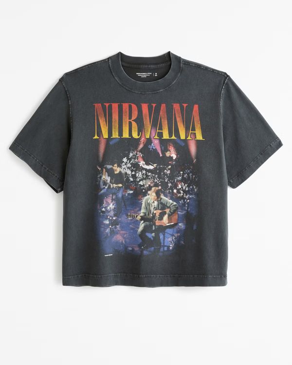 Cropped Nirvana Graphic Tee | Abercrombie & Fitch (US)