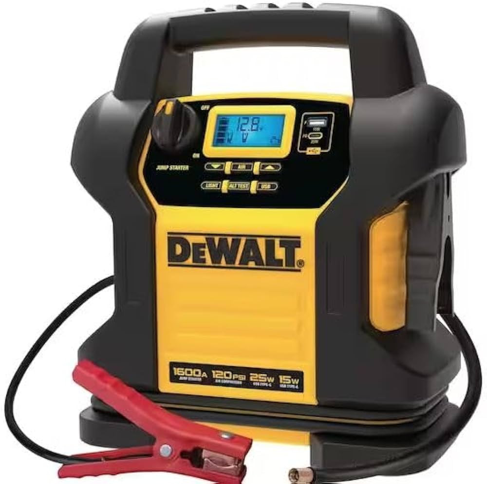 DEWALT DXAEJ14-Type3 Digital Portable Power Station Jump Starter - 1600 Peak Amps with 120 PSI Co... | Amazon (US)