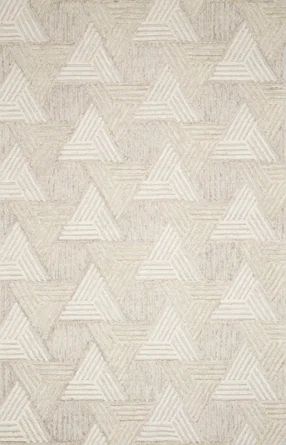 Union Rustic Gould Geometric Hand Tufted Wool Oatmeal/Ivory Area Rug | Wayfair | Wayfair North America
