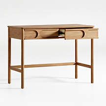 Wes 2-Drawer Desk | Crate and Barrel | Crate & Barrel