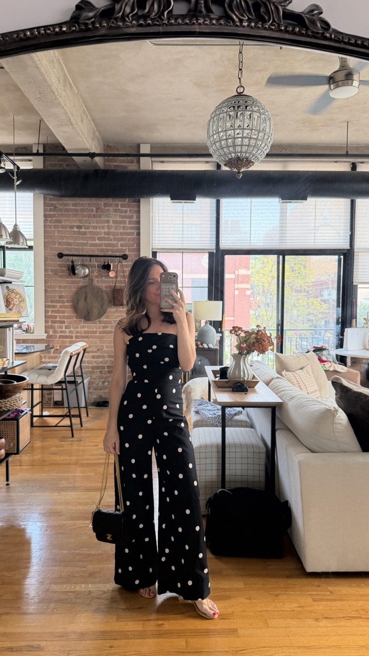 OOTN for a family dinner out! Linking my exact jumpsuit plus an Amazon look for less