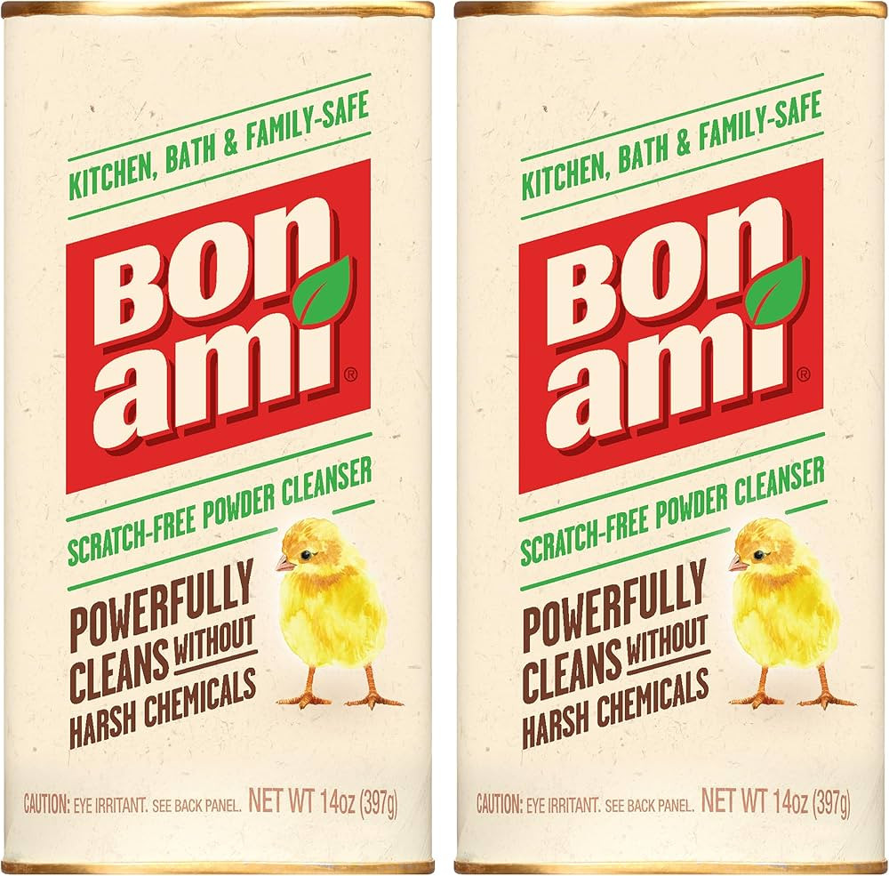 BON AMI Powder Cleanser for Kitchens & Bathrooms - All Types of Surfaces, Cleans Grime & Dirt, Po... | Amazon (US)